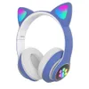 S-28 Original Factory Headworn Wireless Bluetooth Cat Ear LED CARD Luminous Esports Ear fones de ouvido