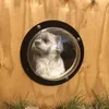 Cat Carriers Dog Porthole Window Round Transparent For Fence Pet Peek Look Out Durable Dome Semi-circular Acrylic