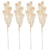 Flores decorativas 4 PCs Artificial for Wedding Decoration Bedroom Fake Adorn Folhas Dourado Holloween Deccor Branch Diy pp