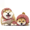 Dog Apparel Cute Japanese Style Pet Cloth-wrappers Shaped Collar For Dogs Cats Cotton Filled Scarf Novel Grooming Accessories