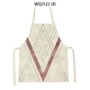 Geometry Kitchen Apron Women Pinafore Child Print Adult Custom Household Cleaning Supplies kitchen apron 240325