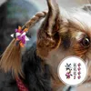 Dog Apparel 10pcs Halloween Small Hair Bows Puppy Grooming With Rubber Bands