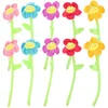 Flores decorativas 10pcs Daisy Flower Bouquet Hastes Gunflower Curtain Tieback Tieback Girassal Decoração falsa DIY