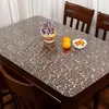 Mesa de mesa PVC Matapa de vidrio suave Matén de café Cubierta impermeable a prueba de aceite Anti-Scald Restaurant Boor Home Protector