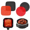 Silikonmatta kök tillbehör luft fryer non-stick bakmatta konditoriververt tillbehör Bakeware oljemattor kaka grillad fat