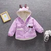 Down Coat Girls Padded Cotton Clothes 2024 Winter Style Children CHILDREN'S Cartoon Deer Thick Cotton-padded Jacket