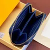 Luxus Denim Wallet Designer Brieftasche Herren- und Frauen Reißverschluss Brieftasche Mini -Kartenhalter Münzbrieftaschen Schlüsselhalter Kartenhalter Lange Geldbörsen mit Gehäuse Großhandel