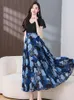 فساتين الحفلات 2024 أنيقة Bodycon المسائية Maxi Dress Fashion Summer for Boho Beach Women Floral Chiffon Chic Sexy Prom Midi