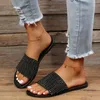 Zapatillas color sandalias de cuero de moda plana dhinestones de playa damas de fondo sólido y calcetines de rodilla casual para mujeres para mujeres