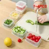 Storage Bottles 1-4PCS Box Square Multilayer Overlay Category Eco-friendly And Tasteless Extended Freshness Home Small