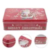 Storage Bottles Sugar Case Containers Food Biscuit Box Tinplate Cookie Candy Christmas Tins Elder Lid