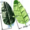 Decorative Flowers 2pcs Large Artificial Plants Banana Leaf Frond Branch Home Party Decoration