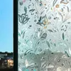 Adesivos de janela de vidro autoadesivo decorativo da porta de banheiro decorações de casa DIY