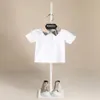 Summer Boys Polo Tshirt Plain Solid Fashion Toddler Tees Baby Shirts Tops Beau école Vêtements Kids Jersey 240325
