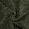 メンズフーディーズマン秋のぬいぐるみファジーフリースソリッドフード付きスウェットシャツポケット長袖スウェットシャツ