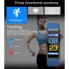 Montres 115 Plus Smart Band Smart Heart Blood Rate Pressure Monitor Smartwatch Fitness Watch Sport Wristban pour hommes femmes