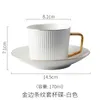 Koppar Saucers Luxury Modern Coffee Cup and Saucer Set Nordic Home Minimalist Te Ceramic Mug Creativity Tazas Mugs Cute