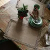 Tableau de la corde vintage de table naturelle pour le festival Party Party Country Decoration Porch Cover Towel