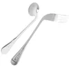 Disposable Flatware 1 Set Of Practical Curved Spoon Disabled Auxiliary Fork Easy Use Tableware Food Feeding Aids