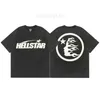 Hellstar Shirt Herren Kurzarm T-Shirt Designer Kurzer neuer Hell-Star Womens Street Lose Runde Hals Casual Designer Herren T-Shirt Sommer S-XL Rotrosa Green Tshirt