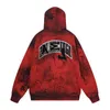 Korrekt version av Paris modemärke B 24SS Co Märke Manlian Graffiti Wash Water Vintage Zippered Cardigan Hooded Jacket