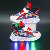 Chaussures Kids Casual Sneakers Girls Boys Runner Children Trendy Blue Red Shoes Tailles 22-36 G6WT #