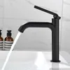 Bathroom Sink Faucets Tuqiu Basin Faucet Black Chrome Cold And Brass Mixer Tap Single Lever Deck Mounted Water