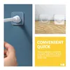 Shower Curtains 6 Pcs Nail-Free Pole Bracket Curtain Hooks Rod Mounts Home Supplies Holders Abs Retainers Durable