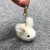 Hoogwaardige 5 cm kawaii plush keychain schattige mink fur angora rrabbit langharige konijn zachte hanger handtas auto sleutelhouder speelgoed 240321