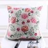 Oreiller en gros de couverture de style country shabby chic pivoine rose floral home décorative casse 45x45cm / 30x50cm