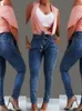 Frauen Jeans Fashion Temperament sexy schlanke Frauen -Denimhose 2024 Sommer Europäischer und amerikanischer Stil Streetwear