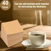 Table Mats 40Pcs Cork Coasters Square Mat Self-adhesive DIY Backing Sheet For Home Bar Natural Wine Drink Tea Coffee