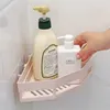 Kitchen Storage Bathroom Shelf Punch-free Wall Mounted Shampoo Rack For Holder Square Aluminum Bath Organizer Accessories