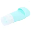 Lagringsflaskor Silikon Travel Bottling Refillable Beauty Beauty Supplies Silica Gel Bottle Solid Color With Brush Portable Prov Container