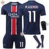 Calcio maglia paris size mbappe li gangren Dembele Ramos Jersey Children S Set Versione ET