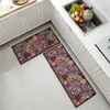 Tappeti stampati piccoli tappetini da cucina fresca in vento anti -slip ingresso bagno portico balcone