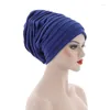 Vêtements ethniques Lastest Turban Bonnet Cap Women African Auto Geles Aso Oke Headtie déjà fait de la tête Hijab Muslim Wrap écharpe nigériane