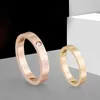 Love Rings Womens bijoux en titanium Steel avec diamants mode classique rose argentée en or classique