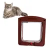 Cat Carriers Controllable Pet Entry And Exit Door For Window Safe Hole Supplies Size S White