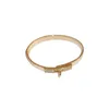 H Bracelet High Version Kelly Pig Nose Half Diamond Bracelet Womens V Gold Rose Gold Button mode Lumière Luffure Bracelet de mode 555