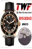 2022 Twf Elli Fathom 5015363052 Miyota 9015 Otomatik Erkekler İzle Gül Altın Siyah Dial Sailcanvas Kayış Süper Sürüm Puretime7154533