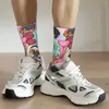 Calzini da uomo divertente folle compressione calzino per uomo squadra hip hop harajuku toca vita mondo il mondo degli squisiti cartoni animati felici