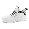 Sapatos casuais esportes masculinos da moda que executam confortável líquido respirável Superfície sola branca Tamanho 39-46