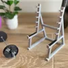 Hooks Pencil Holder For Desk Barbell Rack Display Portable Gym Theme Pen Storage Squat Ornament med skivstång och vikter