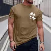 Camisetas masculinas de camisetas masculinas Pool3d Printing Rua Casual Casual Manga curta Roupas estampadas Basic Sportswear Men Graphic Funny