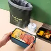 Bolsas de armazenamento lancho de lancho portátil Isollic Box Box Bento Escola Comida