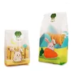 Gift Wrap 50Pcs Cartoon Cookies Biscuit Sugar Food Grade Plastic Candy Dessert Birthday Party Packaging Bags