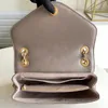 9A Designer Bag New Wave Chain Stitched Handbag - Vintage Gold -tonad hårdvara Kvinnors axelväska