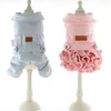 Vestuário para cachorro animais de estimação de inverno cães cães macacão moda girl vestido roupas shih tzu maltese poodle casal puppy roupas saia fantasias