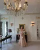 Party Dresses Qanz Dirty Pink Princess Prom Talle Frill-Layered Tiered Dress Evening Elegant Luxury Celebrity Long 2024